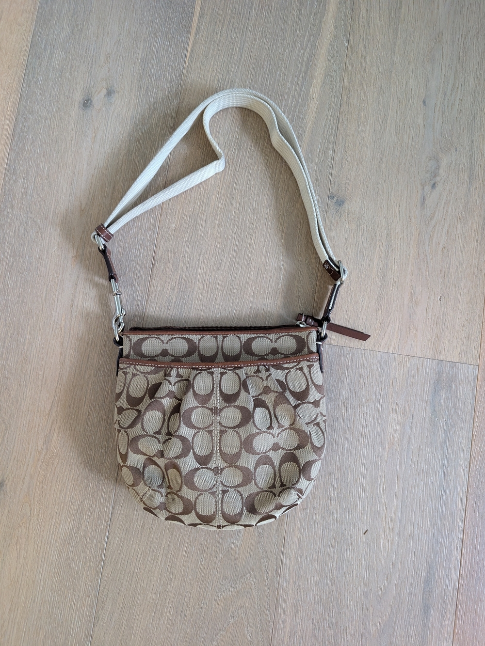 Coach Signature Jacquard Crossbody Bag